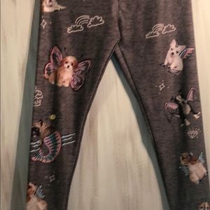 Gray Girls Leggings